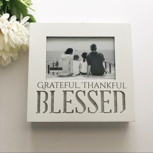 Grateful Thankful Blessed Photo Frame